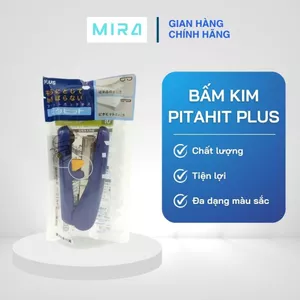 Dập Ghim Trợ Lực, Bấm Kim Pitahit PLUS - Kèm 1 Hộp Kim số 10 - nhiều màu lựa chọn