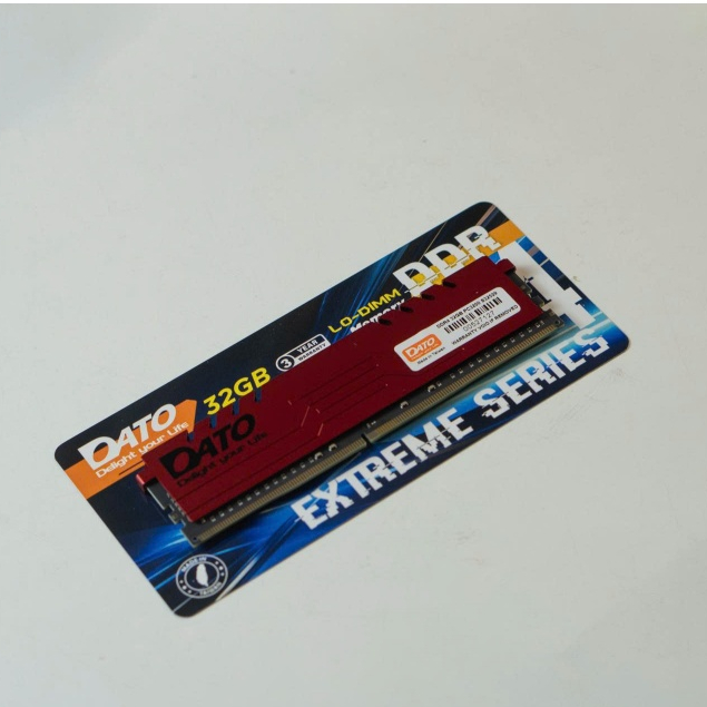 Ram Pc desktop Dato Extreme 32GB 3200 tản thép Đỏ DDR4 chính hãng bảo hành  3 Năm