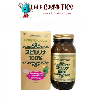 Tảo xoắn tem đỏ Nhật Bản, viên tảo xoắn Spirulina hộp 2200 viên