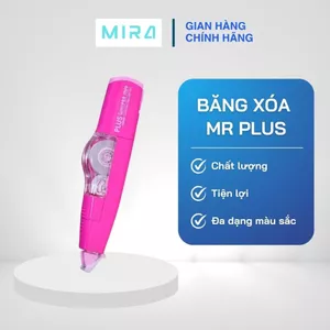 Bút Xóa Kéo, Băng Xóa MR PLUS 5mm x 6m - Thiết Kế Dễ Sử Dụng, Có Nắp Bảo Vệ Đầu Kéo