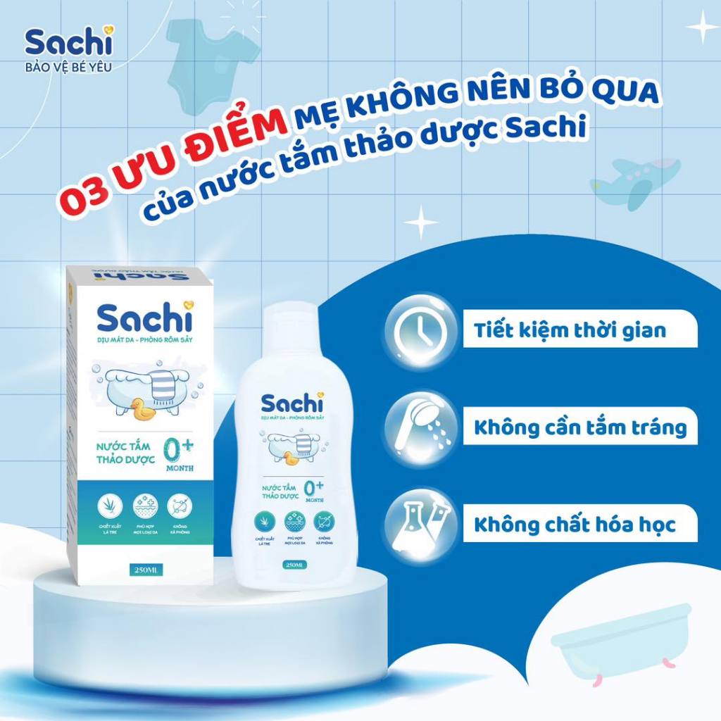 Sử Dụng Chai Nước Tắm Thảo Dược Sachi Trong Đời Sống