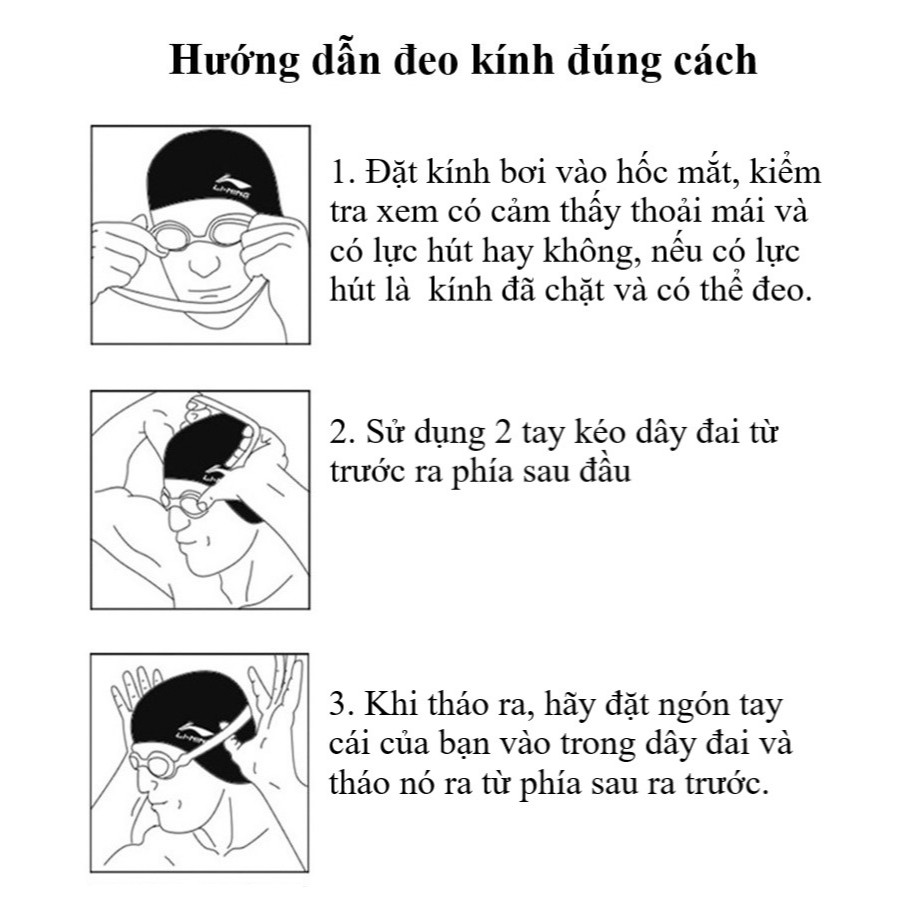 Kính bơi trẻ em không gọng YUKE YJ6015/ chống sương, chống nước - nhập khẩu chính hãng