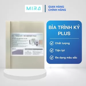 Bìa Trình Ký - Report File PLUS, Bìa Nhựa Giữ Tối Đa 120 Tờ Giấy A4