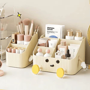 Khay Đựng Đồ Đa Năng Decor Bàn GADI, Hộp Đựng Mỹ Phẩm Dễ Thương Chất Liệu Nhựa PP Bền Bỉ