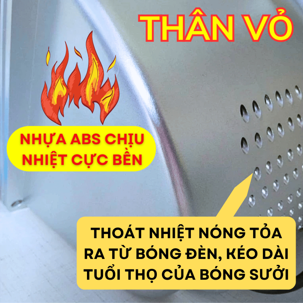 Đèn sưởi nhà tắm 2 bóng, 3 bóng Chefman công suất 825W làm ấm tức thì chỉ sau 5s - Bảo hành 5 năm