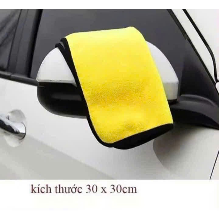 SET 10 KHĂN LAU ĐA NĂNG 2 MẶT, LAU Ô TÔ, KÍNH SIÊU TIỆN DỤNG - SIZE 30X30CM