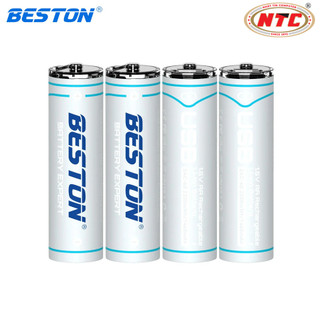 Combo 4 Pin Sạc AA 1.5V Li-ion Beston 2AC-60 2200mWh / 1467mAh Sạc cổng TypeC trên Pin