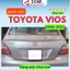 Đuôi gió liền cốp xe Toyota Vios 2008- 2009- 2010- 2011- 2012- 2013 hàng mộc chưa sơn