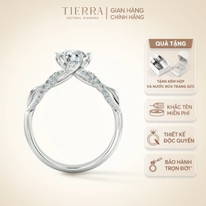 Nhẫn Cầu Hôn Tierra Aphrodite’s Blessing NCH1022 Vàng 14K 18K Tấm CZ Lấy Cảm Hứng Từ Chiếc Váy Cưới