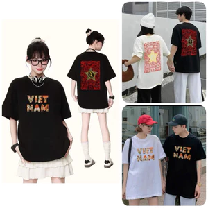 Áo Thun Nữ, Áo Phông Unisex In Việt Nam Chất Cotton Co Giãn Thoáng Mát Form Rộng Cho Nam Nữ