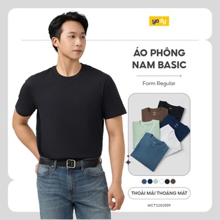 [BST THE NEW T-MATE] Áo thun nam vải cotton YODY form regular thoải mái, kiểu dáng basic MCTS25S009