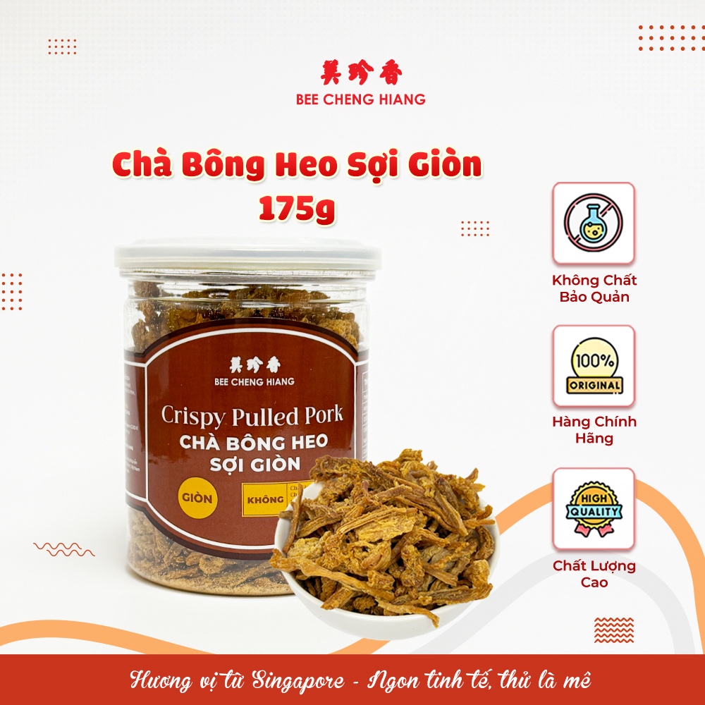 Chà bông heo sợi giòn Bee Cheng Hiang - Crispy Pulled Pork - Chà bông Singapore