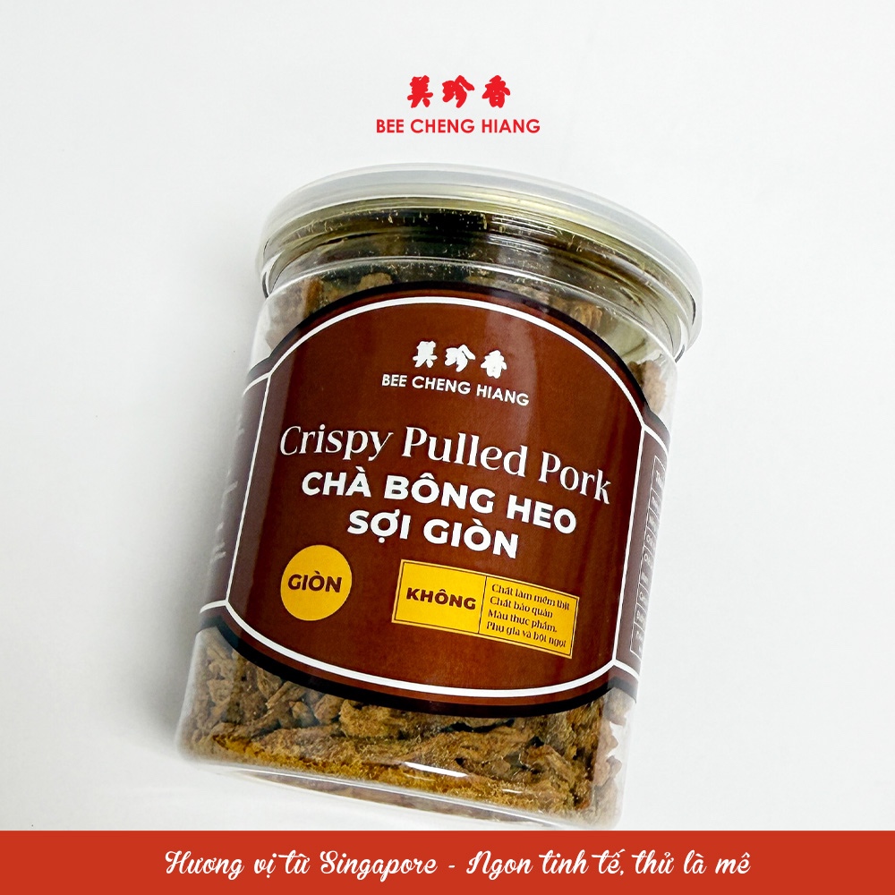 Chà bông heo sợi giòn Bee Cheng Hiang - Crispy Pulled Pork - Chà bông Singapore