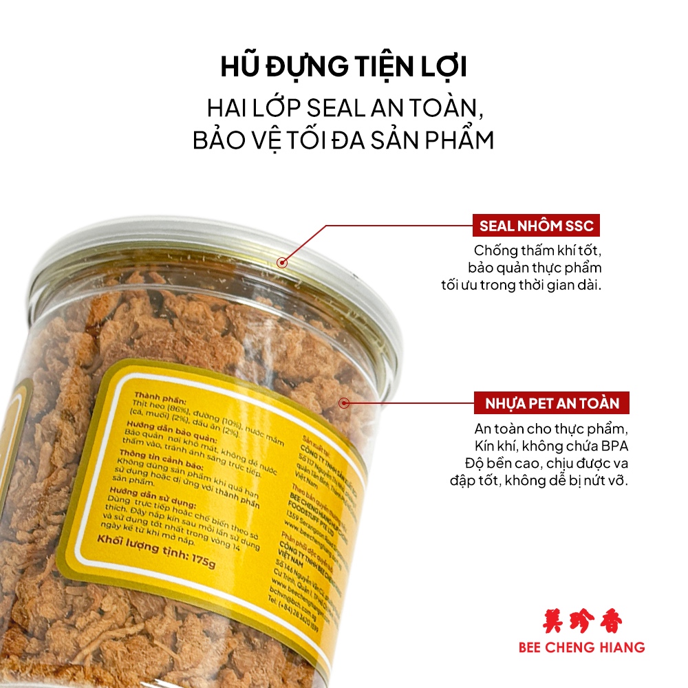 Chà bông heo sợi giòn Bee Cheng Hiang - Crispy Pulled Pork - Chà bông Singapore