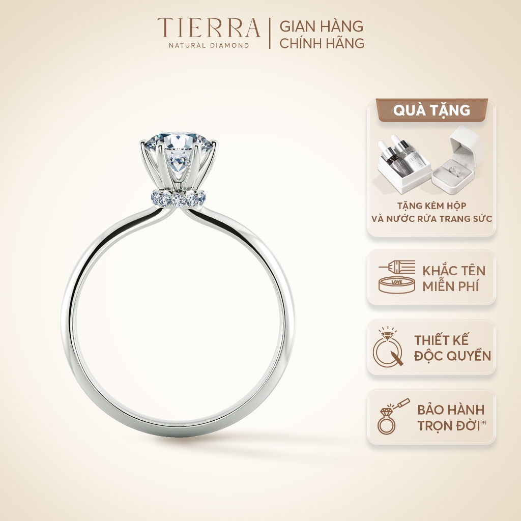 [CHAT TRƯỚC KHI ĐẶT] Nhẫn Cầu Hôn Lovely Honey BCH1303 Vàng 10K 14K 18K Đính Chủ 4.5mm Thiết Kế Dành Riêng Cho Nàng