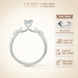 Solid Gold Engagement Ring, engravable by Tierra Diamond Jewelry