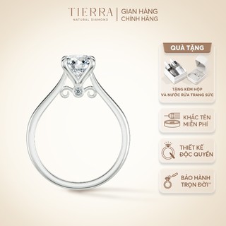 Solid Gold Engagement Ring, engravable by Tierra Diamond Jewelry