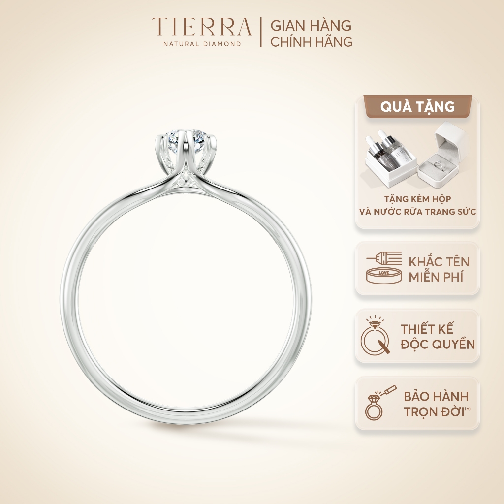 [CHAT TRƯỚC KHI ĐẶT] Nhẫn cầu hôn Tierra Bubble Kiss BCH7101 Vàng 10K 14K 18K hiện đại dành cho cặp đôi