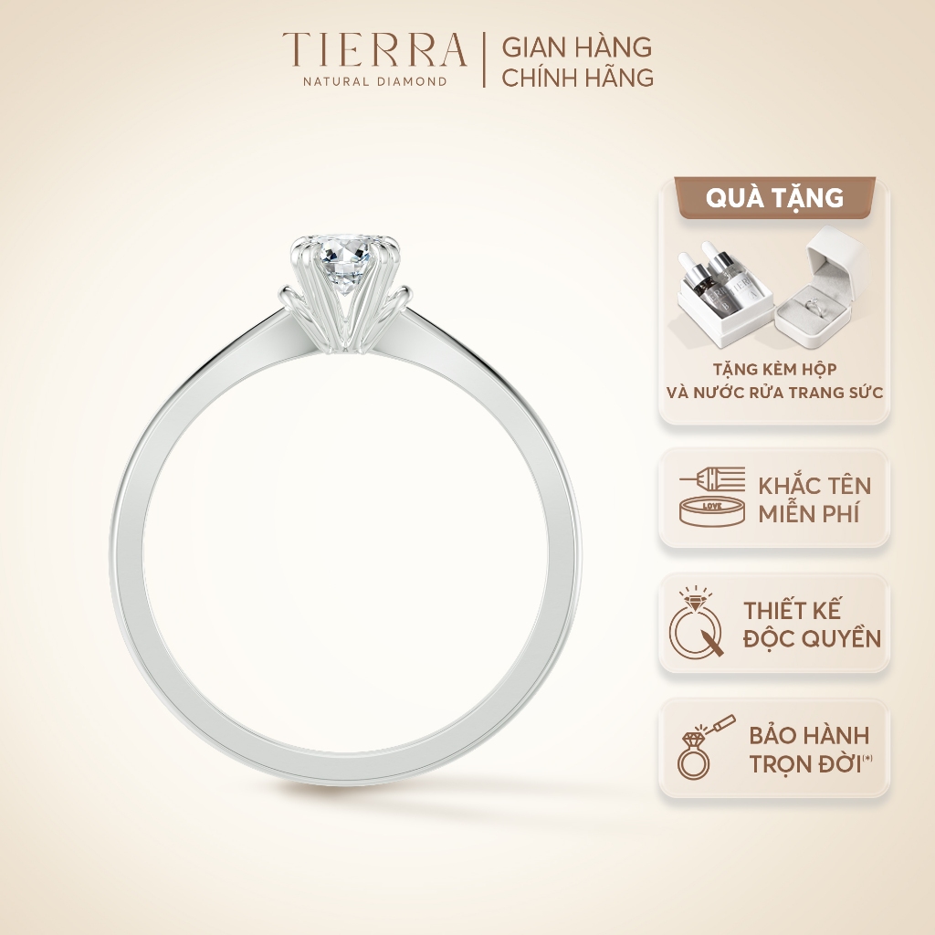 [CHAT TRƯỚC KHI ĐẶT] Nhẫn Cầu Hôn Tierra Rainbow Kiss BCH7107 Vàng 10K/ 14K/ 18K, Nhẫn Hẹn Ước