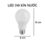 Bóng Đèn Led Tròn Kín Nước 3w - 5w - 7w - 9w Hàng Loại 1-TOOLIX