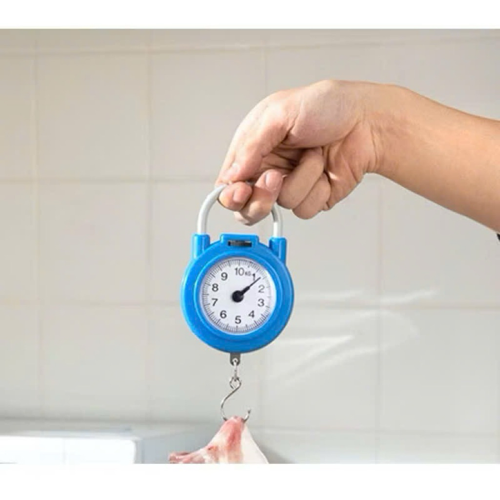 Cân cầm tay mini 10kg móc treo lò xo cơ học