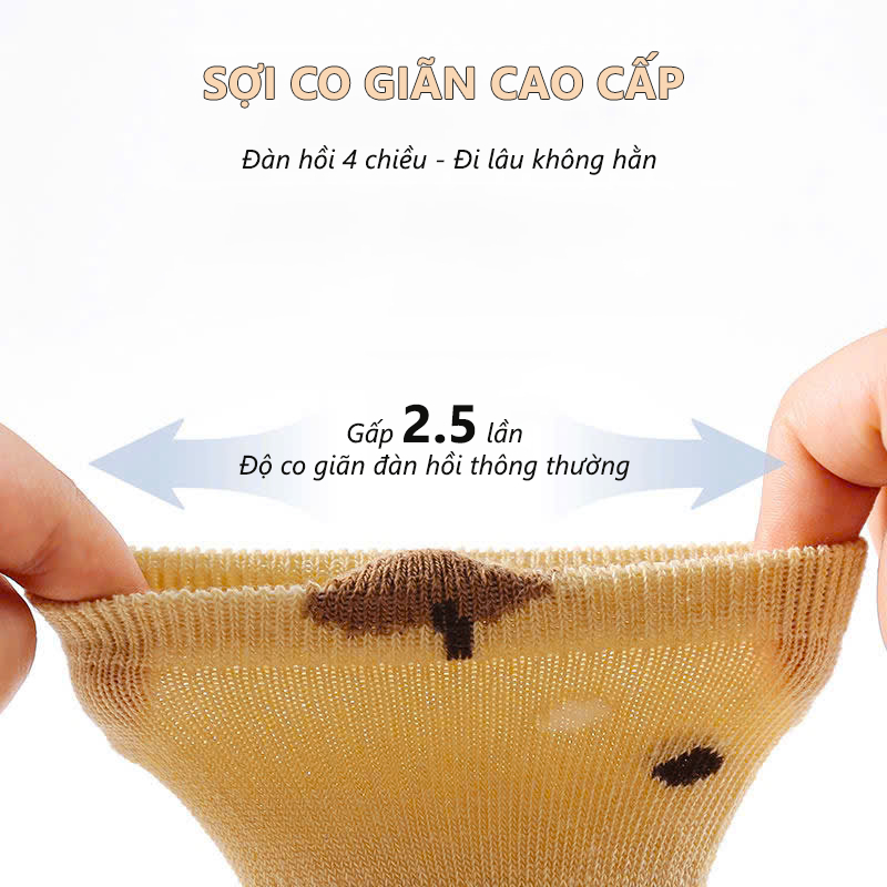 Tất chống trượt cho bé tập đi, vớ trẻ em họa tiết dễ thương, an toàn, mềm mịn - Ekiu Shop