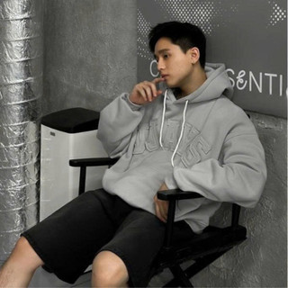 Áo Khoác Hoodie Nam Nữ Nỉ Bông Mũ To Tay Phồng Form Rộng Dày Dặn Chữ May Nổi JJAYS C1