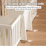 Quây Cũi Nhựa Cho Bé Pakey Mẫu Mới Cao Nhất 65cm, Quây Cũi Phong Cách Nhật Bản Dày Dặn Chắc Chắn White House — ảnh 6
