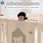 Quây Cũi Nhựa Cho Bé Pakey Mẫu Mới Cao Nhất 65cm, Quây Cũi Phong Cách Nhật Bản Dày Dặn Chắc Chắn White House — ảnh 3