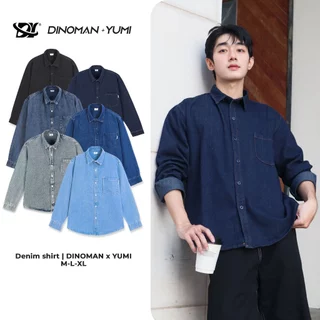 Áo Sơ Mi Denim Nam Nữ Dino x Yumi Chất Liệu Jean Cao Cấp Mềm Mịn Trẻ Trung Form Oversize Dễ Phối Đồ - SM06