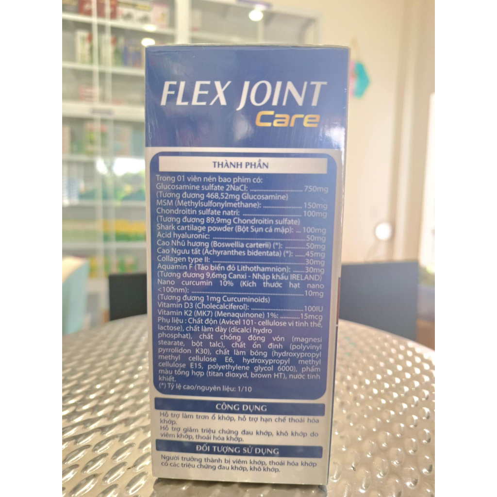 (Lọ 30 viên) Dưỡng Khớp Flex Joint Giúp Giảm Đau Nhứt Xương Khớp, Giảm Thoái Hoá Khớp, Tạo Dịch Nhờn Cho Khớp Khoẻ Mạnh