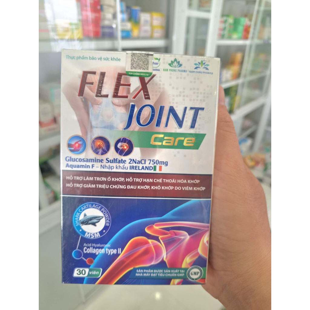 (Lọ 30 viên) Dưỡng Khớp Flex Joint Giúp Giảm Đau Nhứt Xương Khớp, Giảm Thoái Hoá Khớp, Tạo Dịch Nhờn Cho Khớp Khoẻ Mạnh