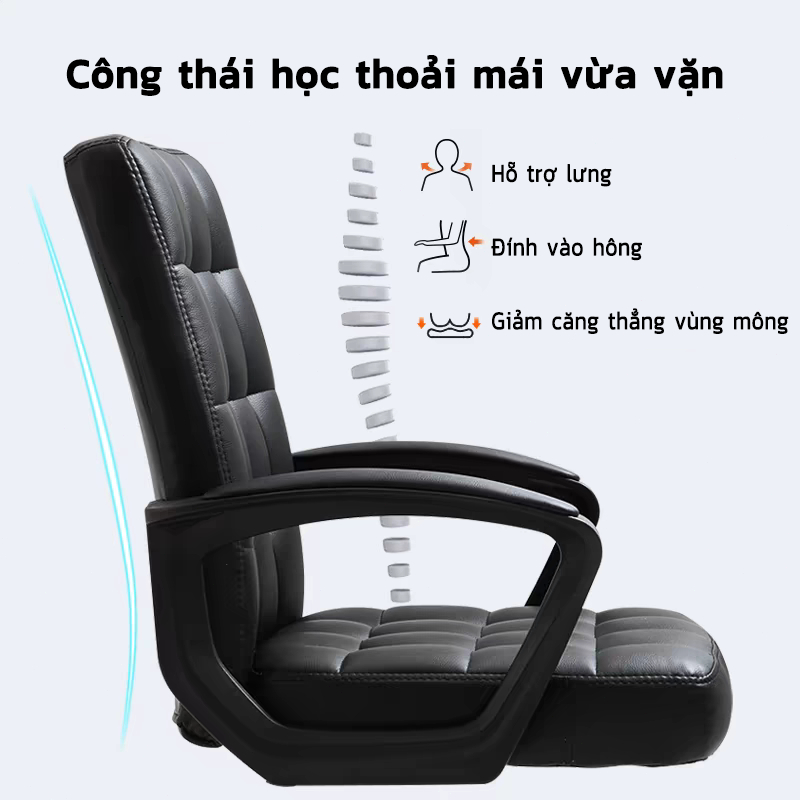 NOVUS Ghế Văn Phòng Cao Cấp - Đệm Dày Thoải Mái, Chân Thép Chắc Chắn, Thiết Kế Hiện Đại, Cho Nhà Và Văn Phòng