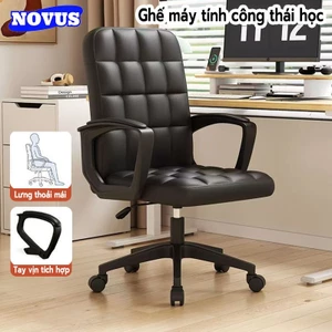 NOVUS Ghế Văn Phòng Ergonomic Lưng Cao - Ghế Xoay 360° Điều Chỉnh Cao Độ,Ngồi Thoải Mái，Cho Home Office và Học Tập