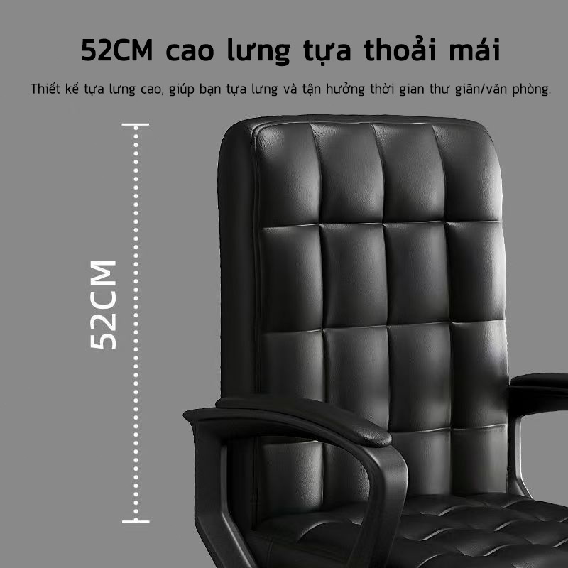 NOVUS Ghế Văn Phòng Ergonomic Lưng Cao - Ghế Xoay 360° Điều Chỉnh Cao Độ,Ngồi Thoải Mái，Cho Home Office và Học Tập