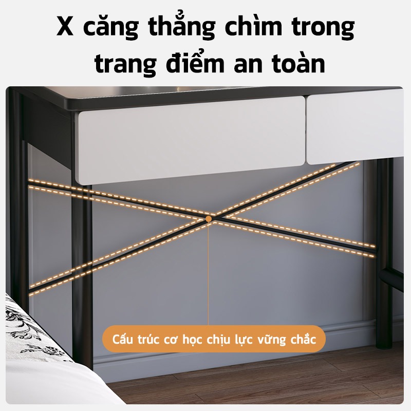 NOVUS Bàn Trang Điểm Gương LED Hiện Đại - Thiết Kế Bắc Âu Sang Trọng - Giao Hàng Nhanh 48H - Đa Dạng Mẫu Mã