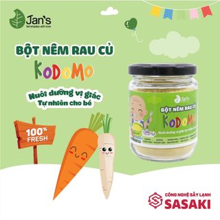 Bột nêm rau củ Kodomo hũ 90g dùng từ 6 tháng tuổi