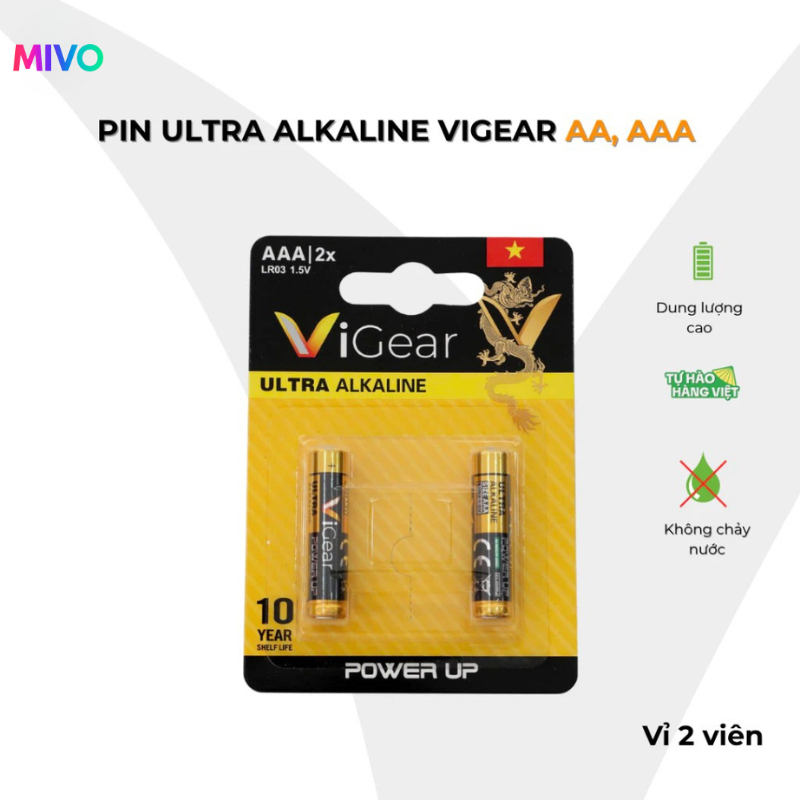 Pin AA/Pin AAA Ultra Alkaline Vỉ 2 VIÊN Chính Hãng dành cho đồng hồ ...