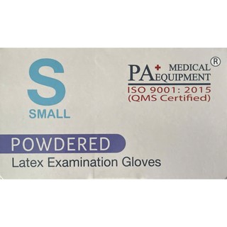 Hộp 50 đôi Găng tay cao su y tế latex có bột PA Gloves size S