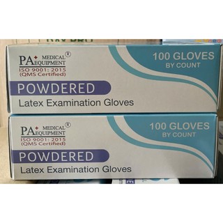 Hộp 50 đôi Găng tay cao su y tế latex có bột PA Gloves size S