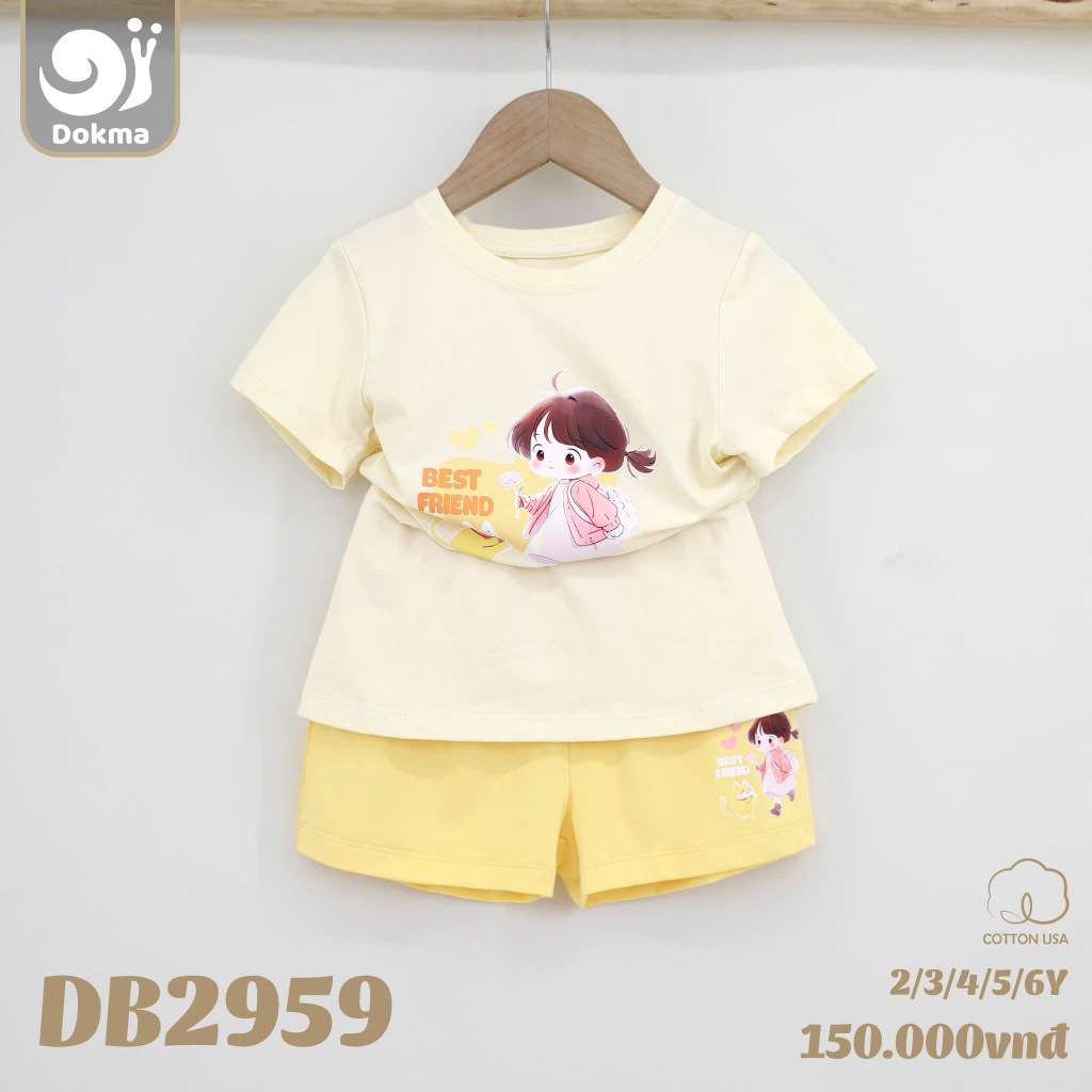 (11-25 kg, 2-6Y) Bộ Cộc Tay Dokma Cho Bé DB1422 DB1445 DMB524 DB1625 DB1626