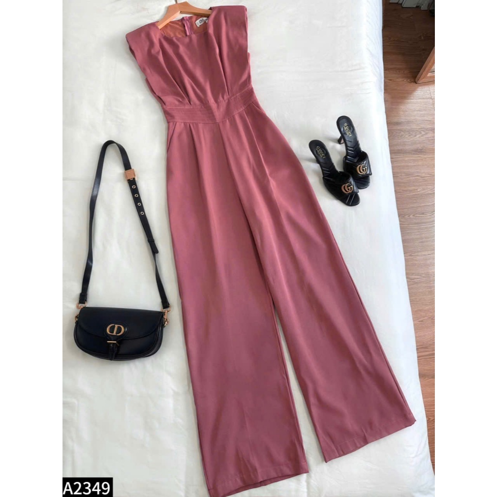 Jumpsuit sát nách cổ tròn 3 màu A2349