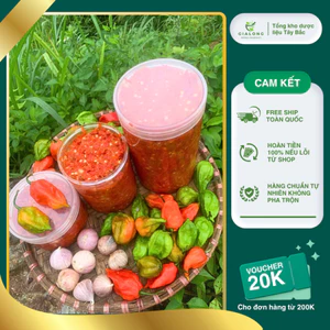 Ớt Trung Đoàn Xay muối tỏi siêu cay 150g/200g/1500g