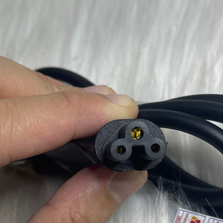 Dây Nguồn Cho sạc Laptop - Loại 2 chân - Cáp Đồng Xịn jack 3 chấu vào củ sạc