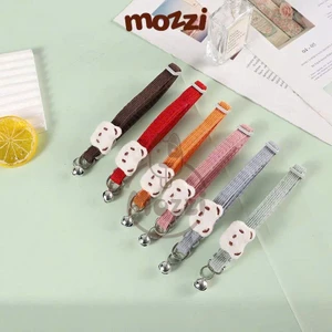Vòng cổ cotton Gấu trắng nổi cho chó mèo