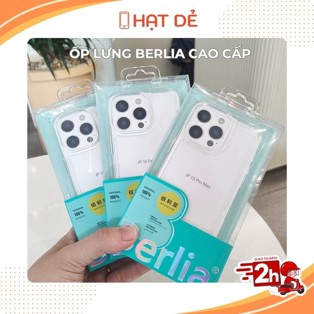 Ốp Lưng Space Series Chính Hãng Berlia Trong Chống Sốc cho 11/12/13/14/15/16/17/Plus/Pro/Pro Max