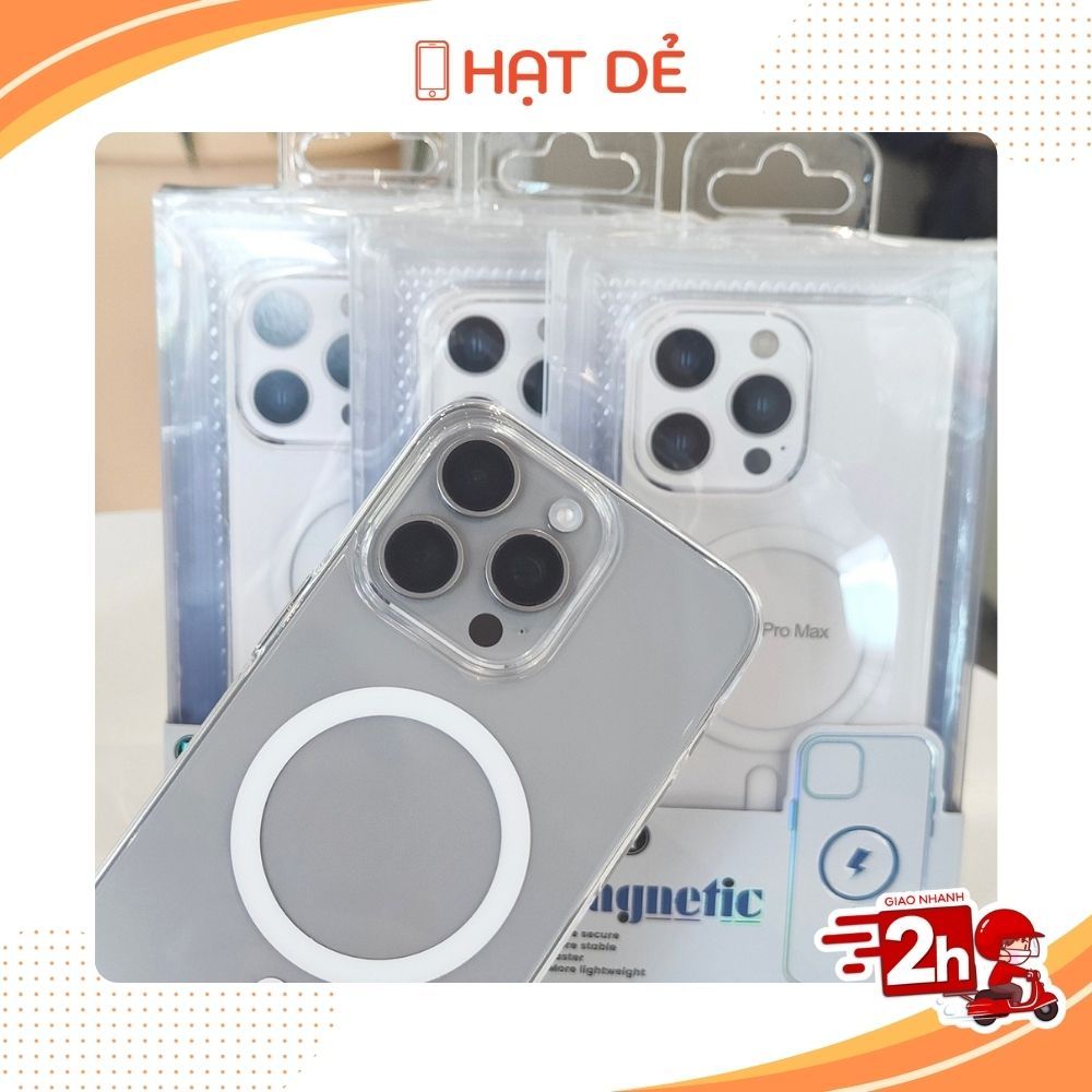 Ốp Lưng Từ Tính Chính Hãng Berlia Nhựa Cứng Trong Suốt cho 11/12/13/14/15/16/17/Plus/Pro/Pro Max