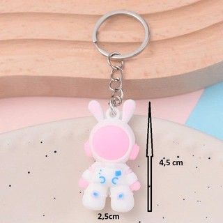 Móc khóa phi hành gia , Móc khóa Thỏ không gian siêu Cute làm quà tặng xinh xắn