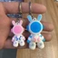 Móc khóa cặp phi hành gia , Móc khóa Thỏ không gian siêu Cute làm quà tặng xinh xắn