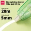 Băng Xoá Deli 20/30/40m Nắp Gập Bút Xoá Băng Thiết Kế 3 Màu Trong Suốt - Xoá Sạch Khô Siêu Nhanh